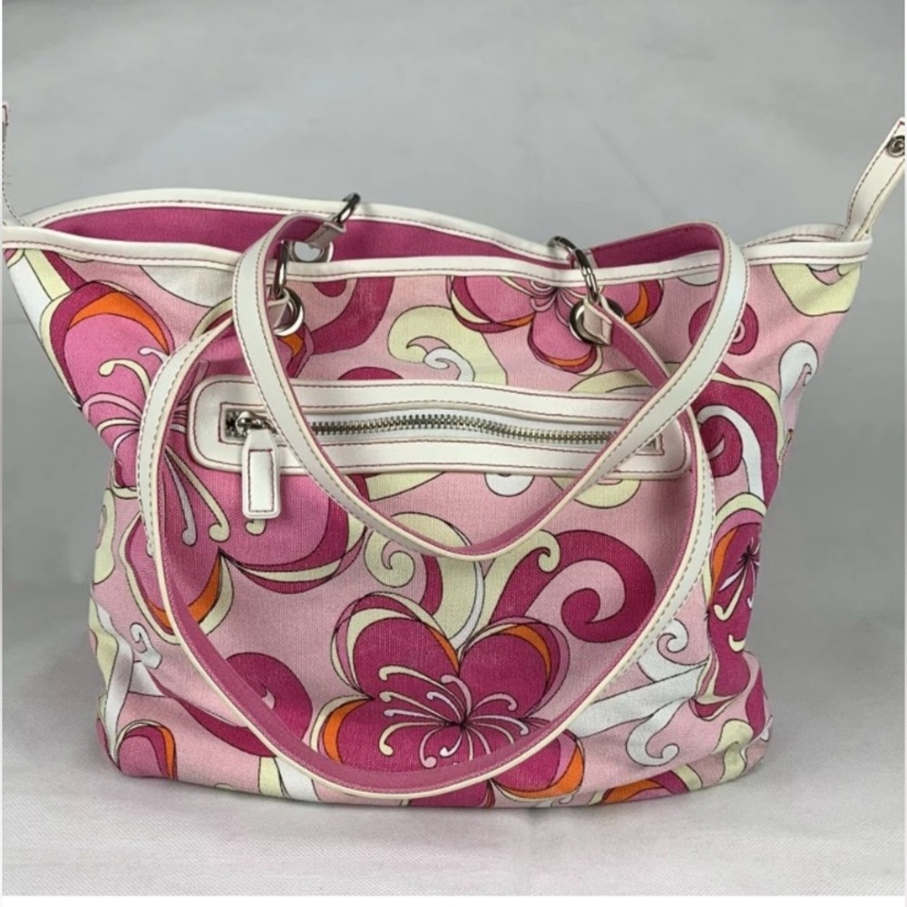 Vibrant Floral Pink Tote Bag
